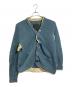 UNDERCOVER（アンダーカバー）の古着「W -Half Fisherman Rib Cardigan With Side Panels  サイドパネル付きダブルハーフフィッシャーマンリブカーディガン　25AW but beautiful 4」｜ブルー