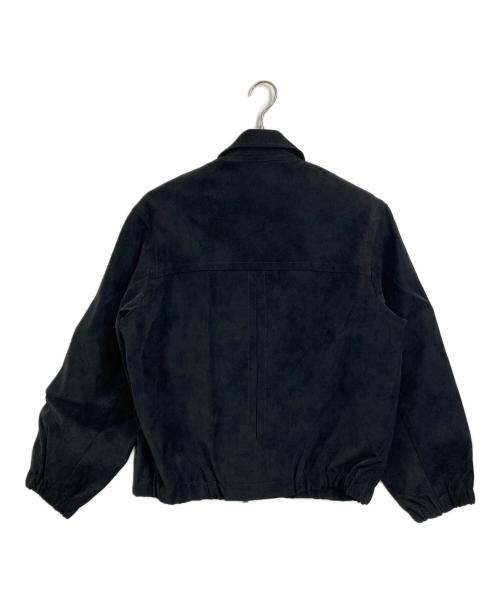 WYM LIDNM（ウィム バイ リドム）WYM LIDNM (ウィム バイ リドム) FAUX SUEDE ZIP BLOUSON レザージャケット ブラック サイズ:Sの古着・服飾アイテム