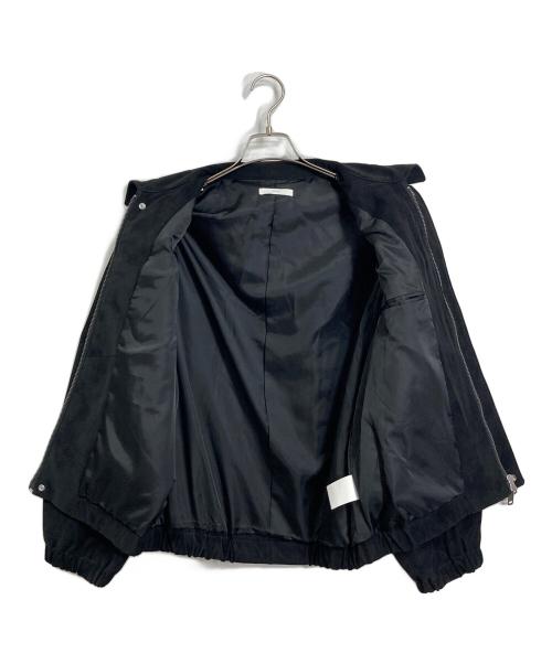 WYM LIDNM（ウィム バイ リドム）WYM LIDNM (ウィム バイ リドム) FAUX SUEDE ZIP BLOUSON レザージャケット ブラック サイズ:Sの古着・服飾アイテム