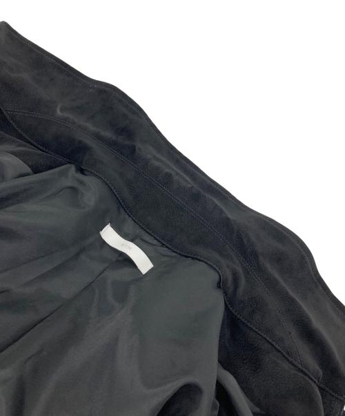WYM LIDNM（ウィム バイ リドム）WYM LIDNM (ウィム バイ リドム) FAUX SUEDE ZIP BLOUSON レザージャケット ブラック サイズ:Sの古着・服飾アイテム