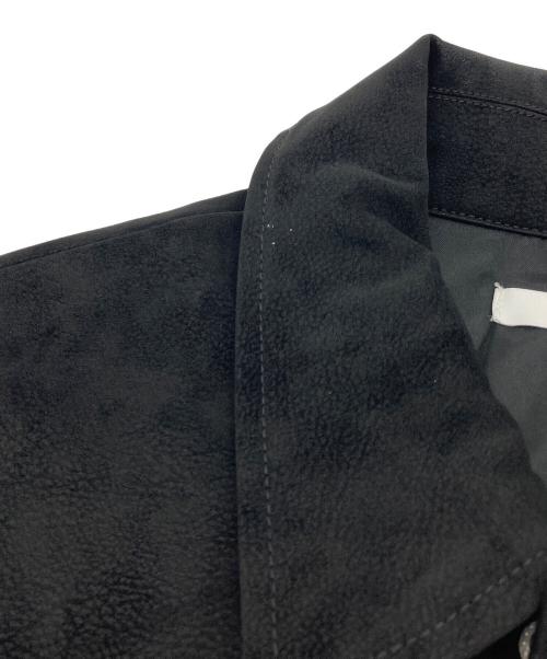 WYM LIDNM（ウィム バイ リドム）WYM LIDNM (ウィム バイ リドム) FAUX SUEDE ZIP BLOUSON レザージャケット ブラック サイズ:Sの古着・服飾アイテム