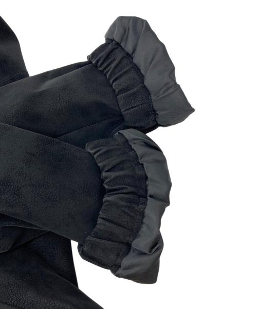 WYM LIDNM（ウィム バイ リドム）WYM LIDNM (ウィム バイ リドム) FAUX SUEDE ZIP BLOUSON レザージャケット ブラック サイズ:Sの古着・服飾アイテム