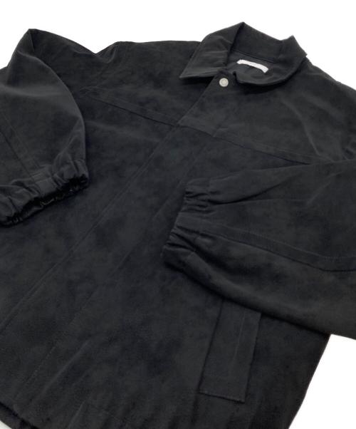 WYM LIDNM（ウィム バイ リドム）WYM LIDNM (ウィム バイ リドム) FAUX SUEDE ZIP BLOUSON レザージャケット ブラック サイズ:Sの古着・服飾アイテム