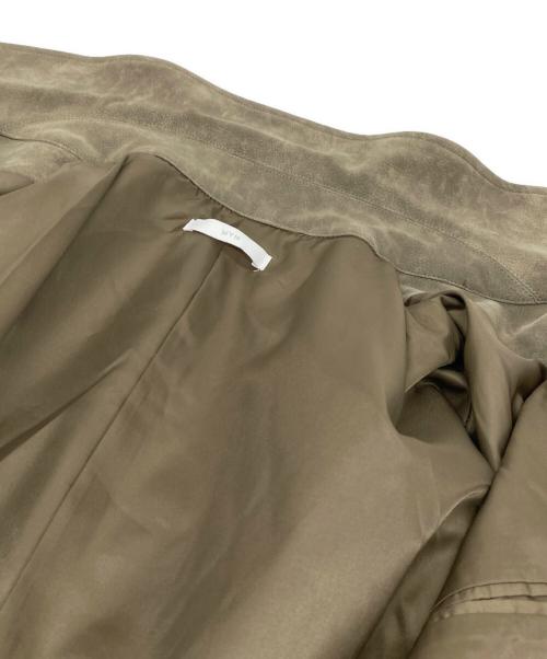 WYM LIDNM（ウィム バイ リドム）WYM LIDNM (ウィム バイ リドム) FAUX SUEDE ZIP BLOUSON レザージャケット ベージュ サイズ:Sの古着・服飾アイテム