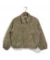 WYM LIDNM（ウィム バイ リドム）の古着「FAUX SUEDE ZIP BLOUSON レザージャケット」｜ベージュ