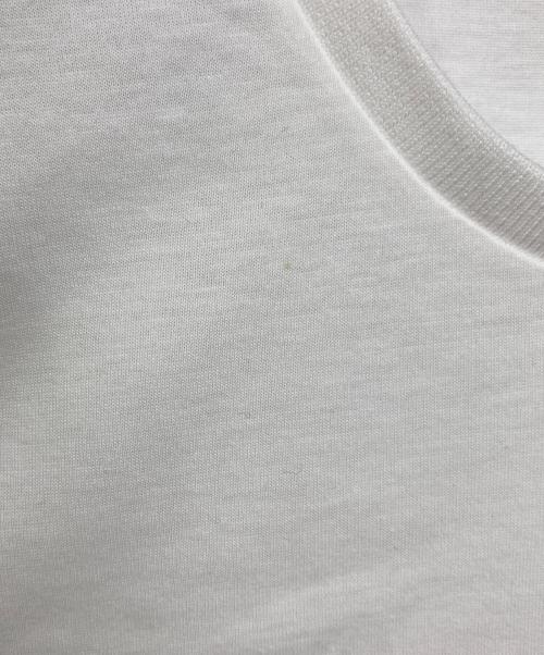 PRADA（プラダ）PRADA (プラダ) コットンTシャツ　半袖カットソー　Tシャツ　Tee ホワイト サイズ: Mの古着・服飾アイテム