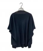 me ISSEY MIYAKEミーイッセイ ミヤケ）の古着「ノースリーブカットソー　」｜ブラック