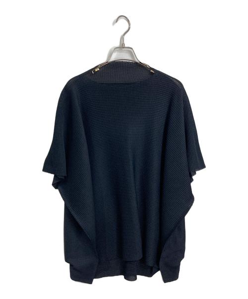 me ISSEY MIYAKE（ミーイッセイ ミヤケ）me ISSEY MIYAKE (ミーイッセイ ミヤケ) ノースリーブカットソー　 ブラック サイズ:FREEの古着・服飾アイテム