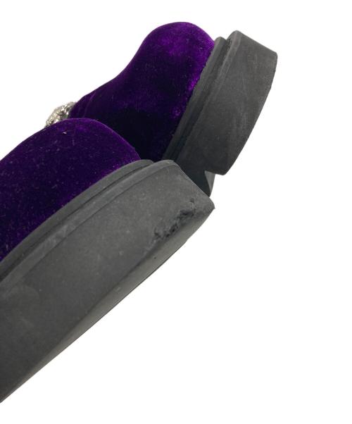 TOGA PULLA（トーガ プルラ）TOGA PULLA (トーガ プルラ) METAL BELT SABOT  メタルベルトサボ　サボサンダル パープル サイズ:表記無し（実寸参照）の古着・服飾アイテム