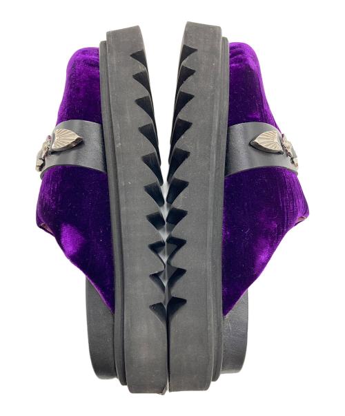 TOGA PULLA（トーガ プルラ）TOGA PULLA (トーガ プルラ) METAL BELT SABOT  メタルベルトサボ　サボサンダル パープル サイズ:表記無し（実寸参照）の古着・服飾アイテム