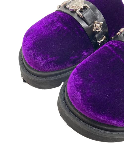 TOGA PULLA（トーガ プルラ）TOGA PULLA (トーガ プルラ) METAL BELT SABOT  メタルベルトサボ　サボサンダル パープル サイズ:表記無し（実寸参照）の古着・服飾アイテム
