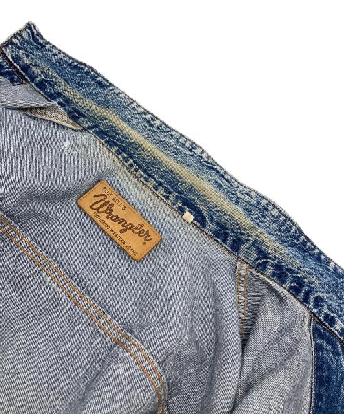 Wrangler（ラングラー）Wrangler (ラングラー) ケミカルウォッシュデニムジャケット インディゴ サイズ:Lの古着・服飾アイテム