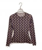 MARINE SERREマリーンセル）の古着「総柄カットソー」｜パープル