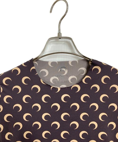 MARINE SERRE（マリーンセル）MARINE SERRE (マリーンセル) 総柄カットソー パープル サイズ:Sの古着・服飾アイテム