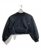 MAISON SPECIALメゾンスペシャル）の古着「See-through Side Zip Pullover シースルーサイドジッププルオーバー」｜ブラック