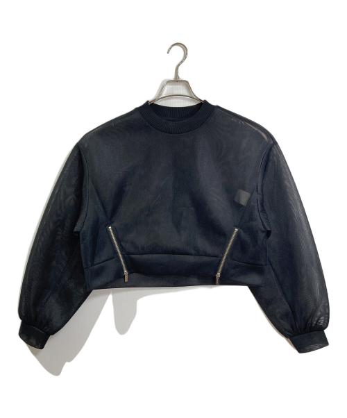 MAISON SPECIAL（メゾンスペシャル）MAISON SPECIAL (メゾンスペシャル) See-through Side Zip Pullover シースルーサイドジッププルオーバー ブラック サイズ:FREEの古着・服飾アイテム