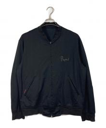PAPAS（パパス）の古着「23SS リネンニットボンバーブルゾン」｜ブラック