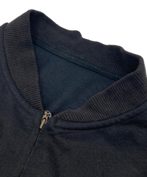 PAPAS（パパス）PAPAS (パパス) 23SS リネンニットボンバーブルゾン ブラック サイズ:Mの古着・服飾アイテム