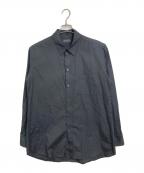 s'yteサイト）の古着「Broad Regular Collar Loose Fit Shirt  ブロードレギュラーカラールーズフィットシャツ  長袖シャツ　日本製」｜ブラック