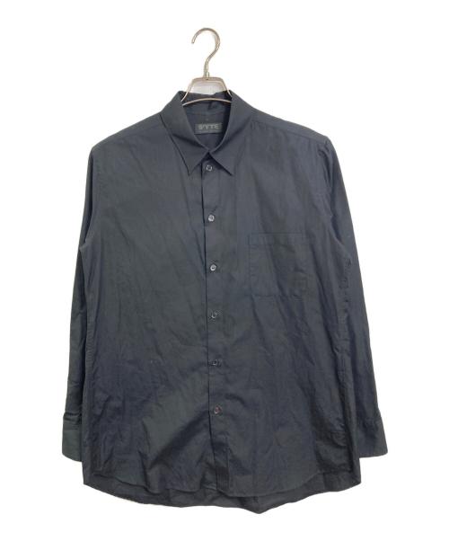 s'yte（サイト）s'yte (サイト) Broad Regular Collar Loose Fit Shirt  ブロードレギュラーカラールーズフィットシャツ  長袖シャツ　日本製 ブラック サイズ:3の古着・服飾アイテム