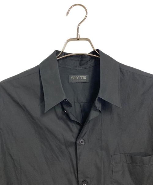 s'yte（サイト）s'yte (サイト) Broad Regular Collar Loose Fit Shirt  ブロードレギュラーカラールーズフィットシャツ  長袖シャツ　日本製 ブラック サイズ:3の古着・服飾アイテム