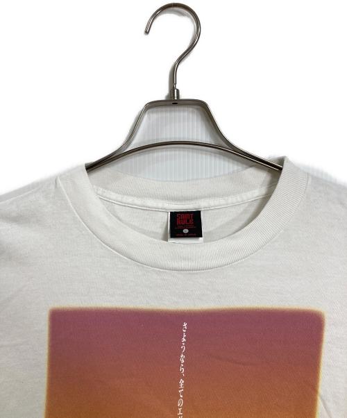 SAINT MICHAEL（セントマイケル）SAINT MICHAEL (セントマイケル) EV SS TEE  エヴァンゲリオン 半袖カットソー　Tシャツ　Tee  日本製 ホワイト サイズ:Lの古着・服飾アイテム