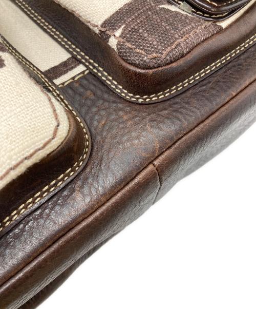 COACH（コーチ）COACH (コーチ) ワンショルダーバッグ　シグネチャー ブラウン サイズ:実寸参照の古着・服飾アイテム