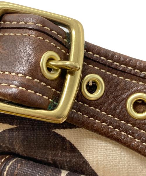 COACH（コーチ）COACH (コーチ) ワンショルダーバッグ　シグネチャー ブラウン サイズ:実寸参照の古着・服飾アイテム