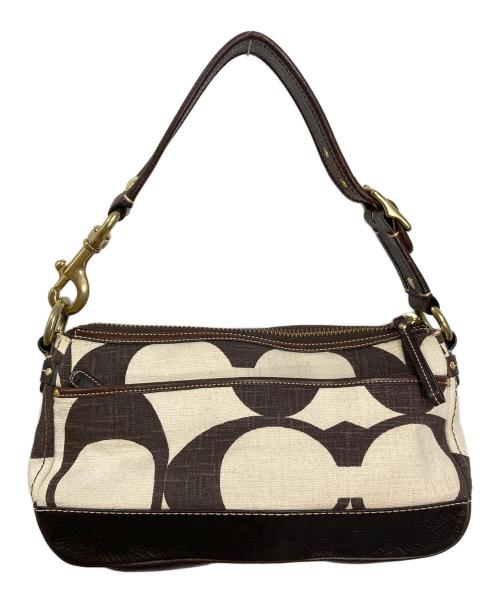 COACH（コーチ）COACH (コーチ) ワンショルダーバッグ　シグネチャー ブラウン サイズ:実寸参照の古着・服飾アイテム