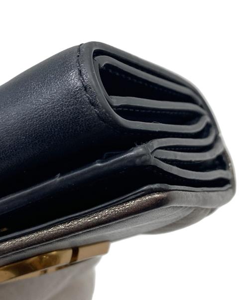 MARC JACOBS（マークジェイコブス）MARC JACOBS (マークジェイコブス) コンパクトウォレット　ミニウォレット　財布 ブラック×ブラウン サイズ:実寸参照の古着・服飾アイテム