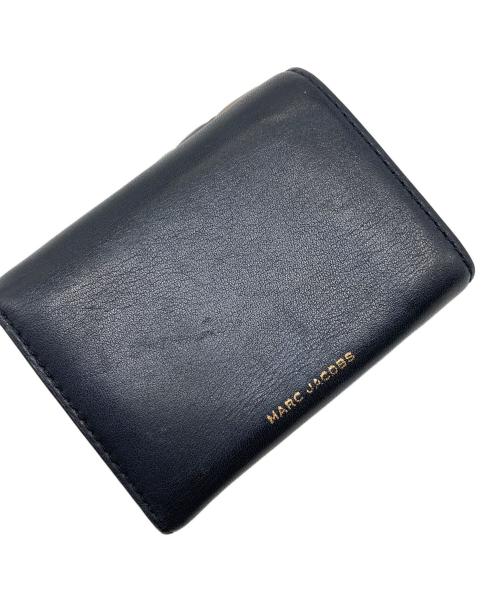 MARC JACOBS（マークジェイコブス）MARC JACOBS (マークジェイコブス) コンパクトウォレット　ミニウォレット　財布 ブラック×ブラウン サイズ:実寸参照の古着・服飾アイテム