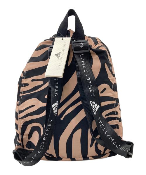 adidas（アディダス）adidas (アディダス) STELLA McCARTNEY (ステラマッカートニー) ゼブラ柄バックパック　ナップザック　スポーツ　アウトドア ベージュ サイズ:実寸参照の古着・服飾アイテム