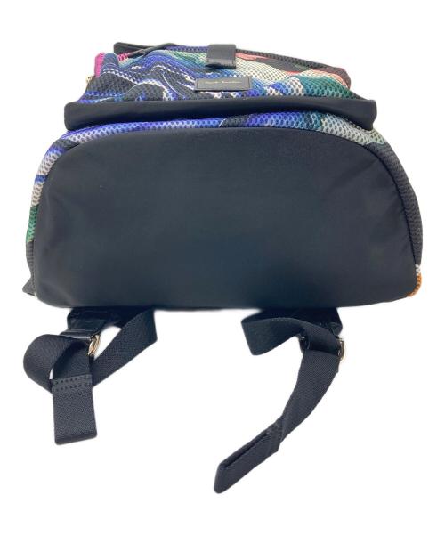 PAUL SMITH（ポールスミス）PAUL SMITH (ポールスミス) 総柄メッシュリュック　バックパック マルチカラー サイズ:実寸参照の古着・服飾アイテム