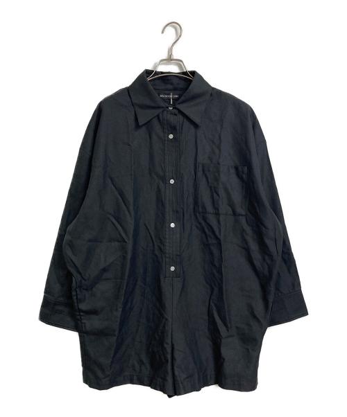 Sea Room lynn（シールームリン）Sea Room Lynn (シールームリン) オックスフォードシャツ　オールインワン ブラック サイズ:M 未使用品の古着・服飾アイテム