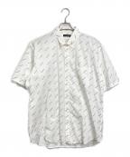 BALENCIAGAバレンシアガ）の古着「Over Logo Short Sleeve Shirt」｜ホワイト