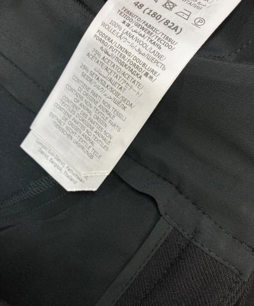 GUCCI（グッチ）GUCCI (グッチ) ハイウエストワイドレッグパンツ ブラック サイズ:48の古着・服飾アイテム