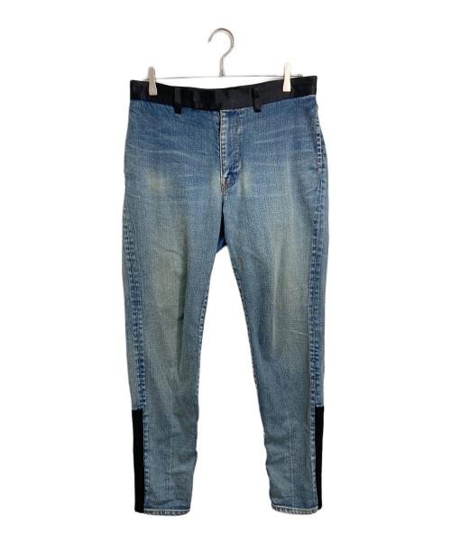 UNDERCOVER（アンダーカバー）UNDERCOVER (アンダーカバー) 切替デニムパンツ　4ポケット　日本製 ブルー サイズ:3の古着・服飾アイテム