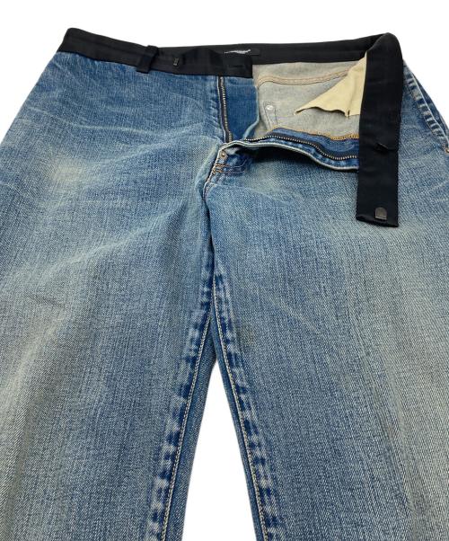 UNDERCOVER（アンダーカバー）UNDERCOVER (アンダーカバー) 切替デニムパンツ　4ポケット　日本製 ブルー サイズ:3の古着・服飾アイテム