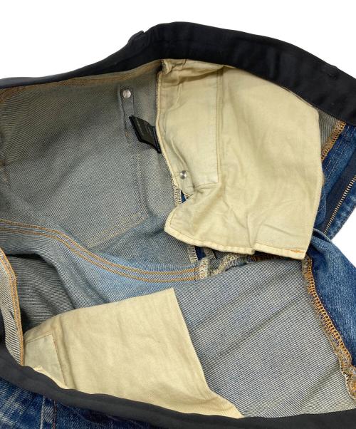UNDERCOVER（アンダーカバー）UNDERCOVER (アンダーカバー) 切替デニムパンツ　4ポケット　日本製 ブルー サイズ:3の古着・服飾アイテム