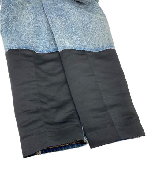 UNDERCOVER（アンダーカバー）UNDERCOVER (アンダーカバー) 切替デニムパンツ　4ポケット　日本製 ブルー サイズ:3の古着・服飾アイテム