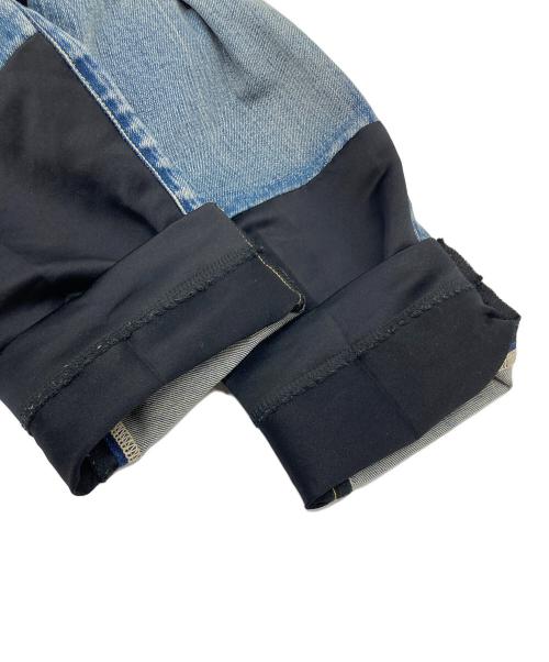 UNDERCOVER（アンダーカバー）UNDERCOVER (アンダーカバー) 切替デニムパンツ　4ポケット　日本製 ブルー サイズ:3の古着・服飾アイテム