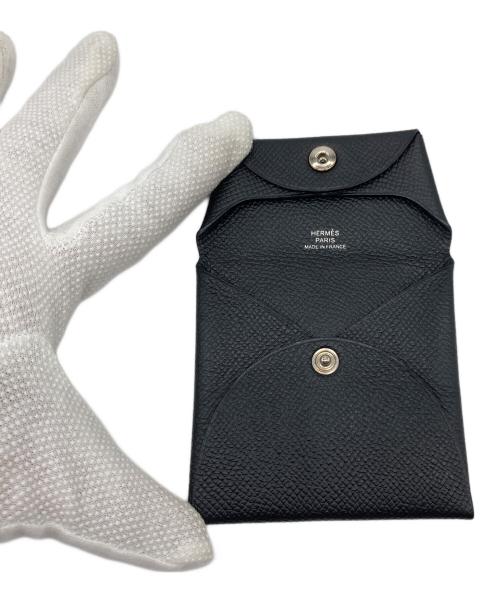 HERMES（エルメス）HERMES (エルメス) ヴァスティア ヴォーエプロン コインケース　バスティア ブラック サイズ:実寸参照の古着・服飾アイテム