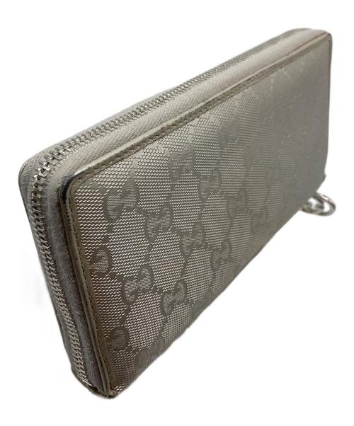 GUCCI（グッチ）GUCCI (グッチ) 長財布 グレーの古着・服飾アイテム
