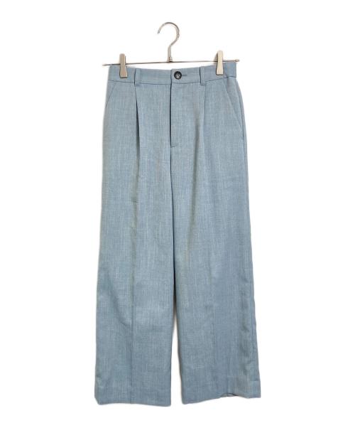 UNTITLED（アンタイトル）UNTITLED (アンタイトル) シャンブレーワイドパンツ ブルー サイズ:1 未使用品の古着・服飾アイテム