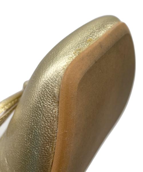 DRESSTERIOR（ドレステリア）DRESSTERIOR (ドレステリア) ソフトレザーバレエシューズ ゴールド サイズ:37の古着・服飾アイテム