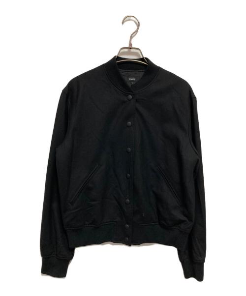 theory（セオリー）theory (セオリー) Sleek Saxony Varsity ジャケット ブラック サイズ:Pの古着・服飾アイテム