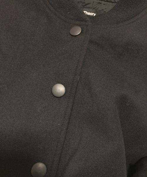 theory（セオリー）theory (セオリー) Sleek Saxony Varsity ジャケット ブラック サイズ:Pの古着・服飾アイテム