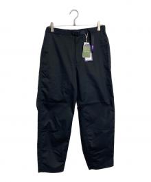 THE NORTHFACE PURPLELABEL（ザ・ノースフェイス パープルレーベル）の古着「Stretch Twill Wide Tapered Pants ツイルワイドパンツ　COOL MAX」｜ブラック