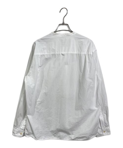 MHL（エムエイチエル）MHL (エムエイチエル) COTTON RAMIE POPLIN リネン混シャツ ホワイト サイズ:Mの古着・服飾アイテム