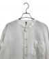 MHL (エムエイチエル) COTTON RAMIE POPLIN リネン混シャツ ホワイト サイズ:M：5000円